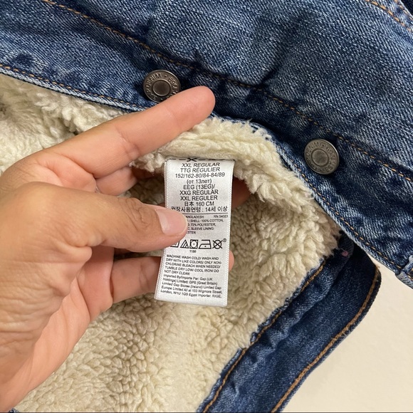 Denim Kids Sherpa Jacket - Picture 8 of 8